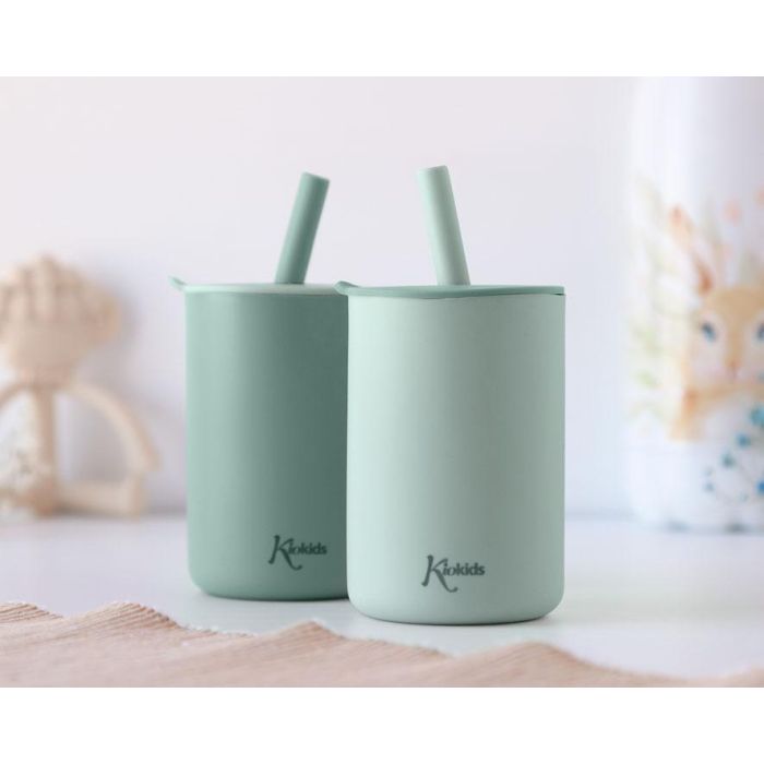 Vasos En Silicona Sage Con Pajita Vasos En Silicona Sage Con Pajita