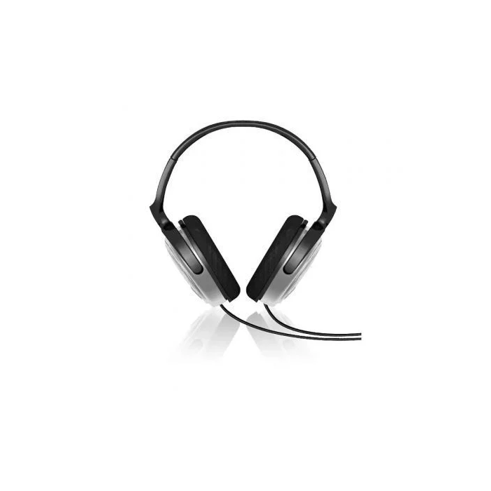 Philips Auriculares Intrauditivos SHP2500/10 Jack 3.5mm Grises Sonido para TV y Música Conexión Cable 6m Control Volumen