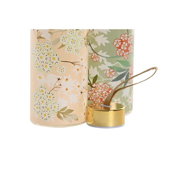 DKD Home Decor Botella Tradicional Verde Beige 6.5 x 23 x 6.5 cm (6 Unidades) 550ml 1