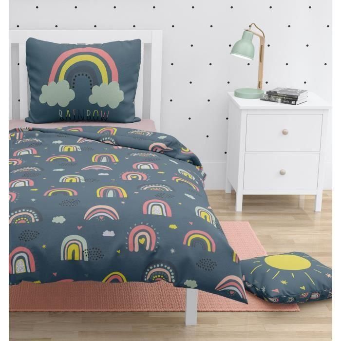 Roupillon ROU3701393706568 Juego de funda nórdica Rainbow 100% Algodón 140x200 cm 2 piezas Noche Roupillon ROU3701393706568 Juego de funda nórdica Rainbow 100% Algodón 140x200 cm 2 piezas Noche