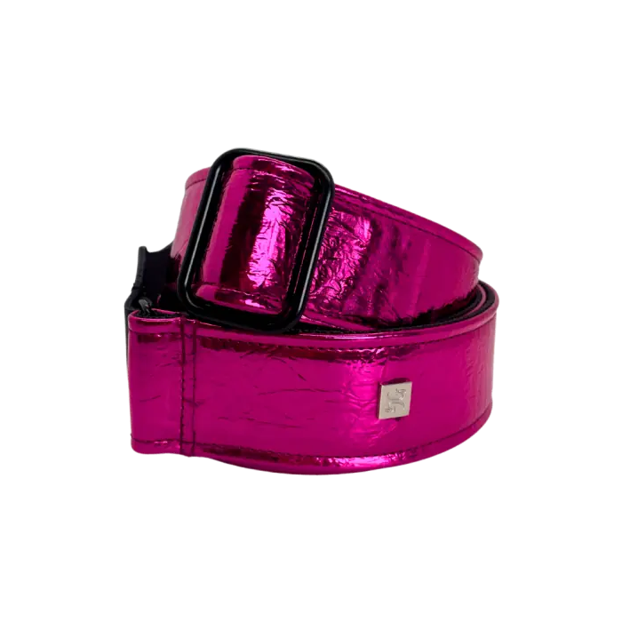 GETM Correa Distressed Vernice Fuchsia para Guitarra y Bajo, Polipiel, Nailon, Piel, Ajustable hasta 165 cm 1 GETM Correa Distressed Vernice Fuchsia para Guitarra y Bajo, Polipiel, Nailon, Piel, Ajustable hasta 165 cm 1