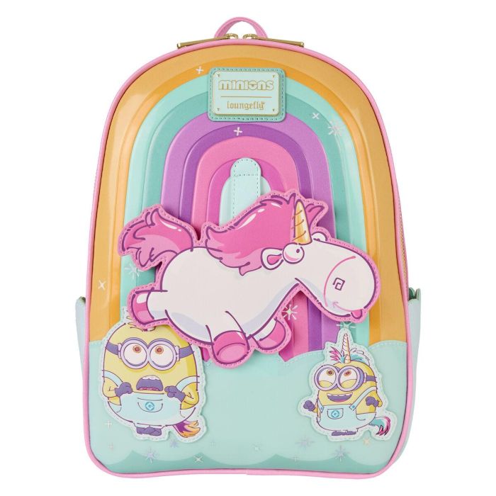 Mochila Fluffy Unicorn Minions Loungefly 30cm 1 Mochila Fluffy Unicorn Minions Loungefly 30cm 1