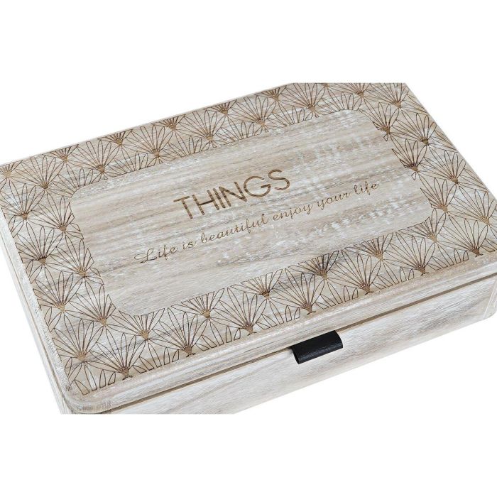Caja Boho DKD Home Decor Natural 18 x 6.5 x 28 cm (2 Unidades) 2 Caja Boho DKD Home Decor Natural 18 x 6.5 x 28 cm (2 Unidades) 2