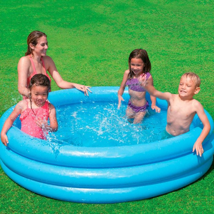 Piscina Hinchable para Niños Intex Azul Aros 581 L 168 x 40 cm (6 Unidades) 2