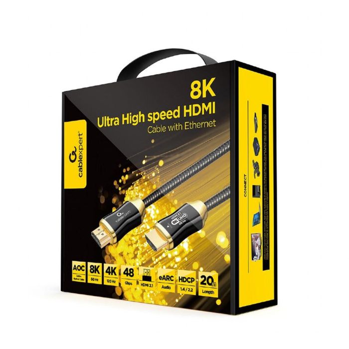 Cable HDMI GEMBIRD CCBP-HDMI8K-AOC-20M Negro 20 m 1