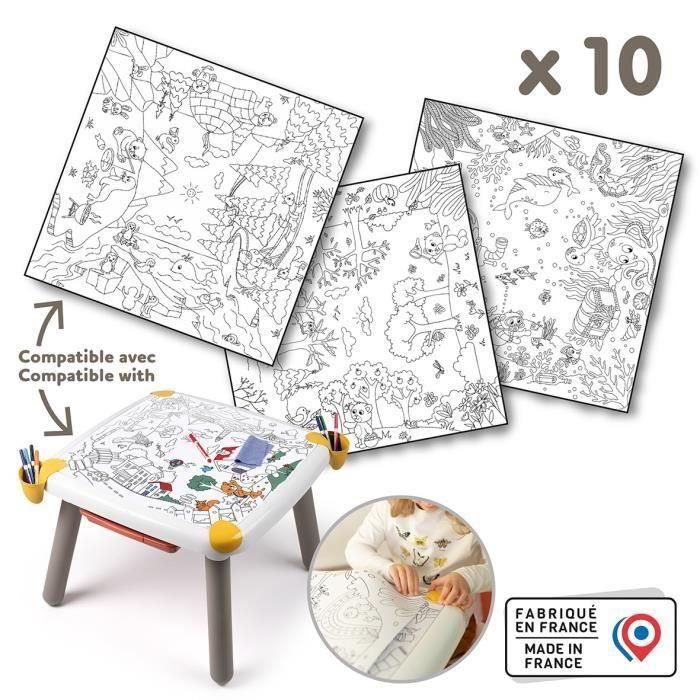 Smoby SMO3032164302000 Recarga de 10 hojas para colorear para mesa creativa infantil Smoby SMO3032164302000 Recarga de 10 hojas para colorear para mesa creativa infantil