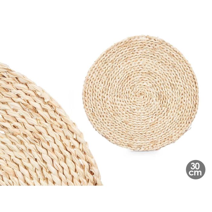 Salvamantel Kinvara 30x30 cm, fibra natural, color natural (24 Unidades) Salvamantel Kinvara 30x30 cm, fibra natural, color natural (24 Unidades)