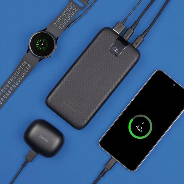 Batería para Portátil Hama 00201719 Antracita 20000 mAh 13 Batería para Portátil Hama 00201719 Antracita 20000 mAh 13