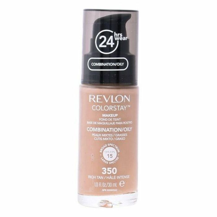 Revlon ColorStay Base de Maquillaje Fluida #370-Toast para Piel Mixta/Grasa, Cobertura Perfecta Mate 24H SPF15, 30 ml 3 Revlon ColorStay Base de Maquillaje Fluida #370-Toast para Piel Mixta/Grasa, Cobertura Perfecta Mate 24H SPF15, 30 ml 3