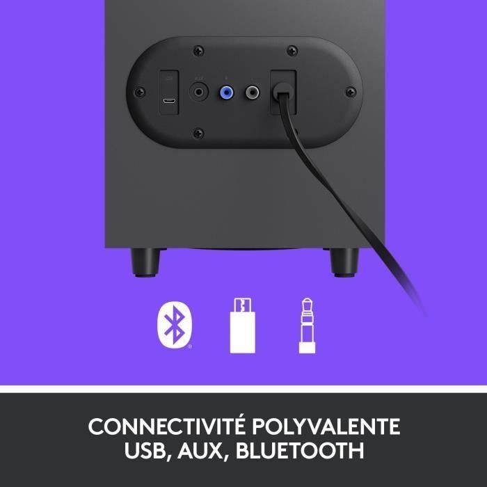 Logitech Z407 Altavoces 2.1 Bluetooth 80W con Subwoofer y Control Inalámbrico 4 Logitech Z407 Altavoces 2.1 Bluetooth 80W con Subwoofer y Control Inalámbrico 4