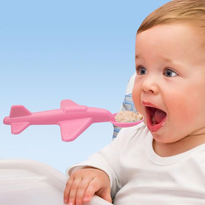 Tom et Zoe Juego de 2 Cucharas Avión Puericultura 4