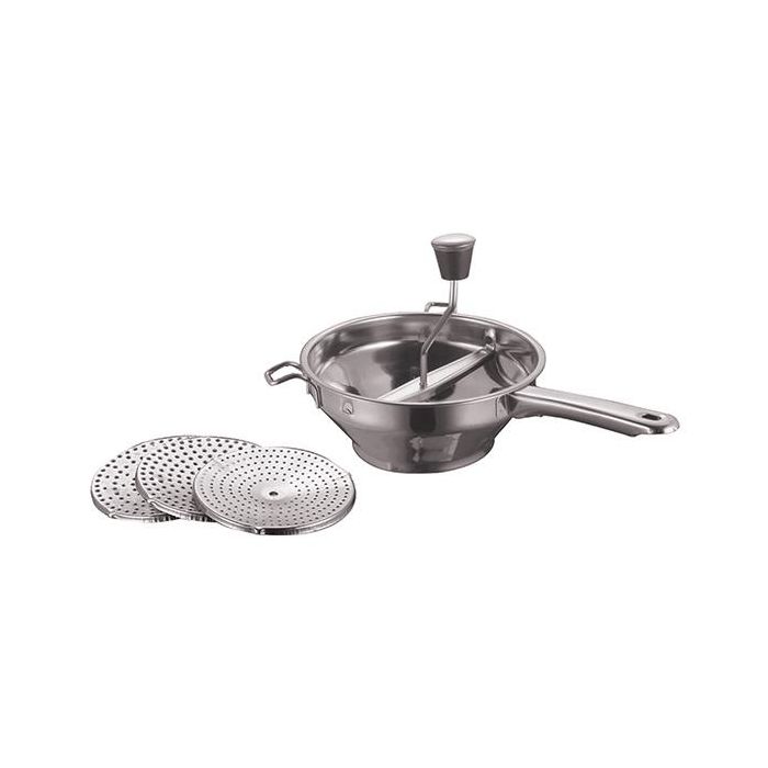 Pasapurés 2 Unidades con 3 Discos para Rallado, Diámetro 20 cm