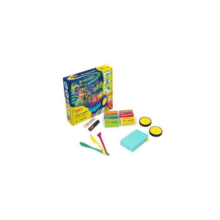 Plastilina Jovi Jovitech Crazy Cars Monsters Kit (6X Pastilla Plastilina Surtido De 50G , 2X Barritas Plastilina De 15G, 3X Modeladores, 2X Ruedas Crazy Cars, 1X Plataforma Crazy Cars)
