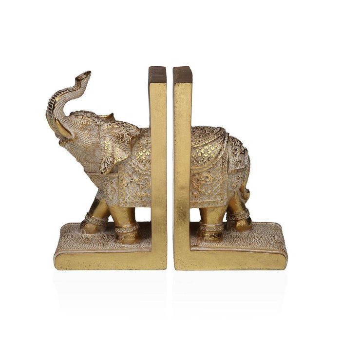 Sujetalibros Versa Resina Elefante 9,3 X 17,5 X 21,5 CM Sujetalibros Versa Resina Elefante 9,3 X 17,5 X 21,5 CM