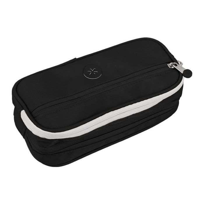 Estuche Portatodo Antartik 3 Compartimentos Compañero De Mochila Color Negro 100 X 60 X220 mm 3