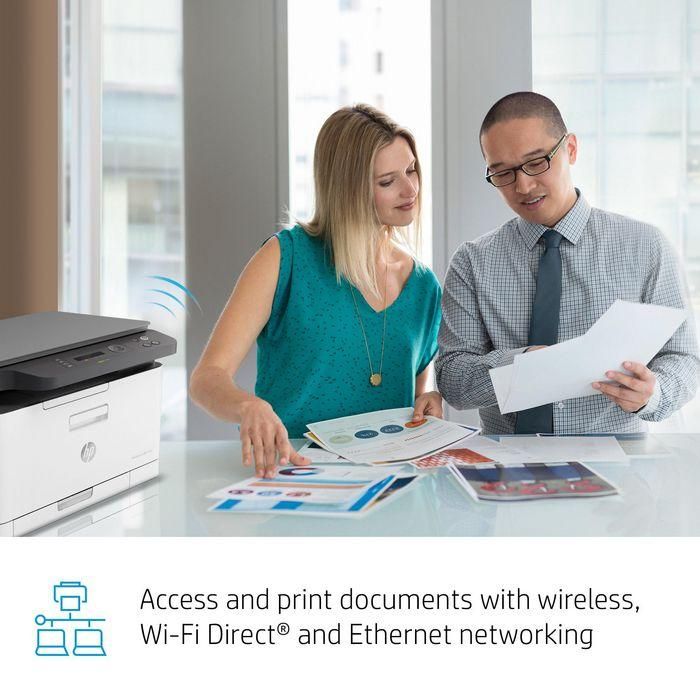 HP 4ZB96A - Impresora Multifunción Láser Color MFP 178NW WiFi 3 en 1 Compacta para Oficina y Hogar, 18ppm Negro, 4ppm Color 22 HP 4ZB96A - Impresora Multifunción Láser Color MFP 178NW WiFi 3 en 1 Compacta para Oficina y Hogar, 18ppm Negro, 4ppm Color 22