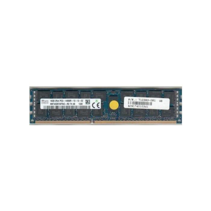 Hewlett Packard Enterprise 16GB, 1866MHz, PC3-14900R-13, DDR3, Quad-Rank x4, 1.50V, Registered Dual In-Line Memory Module (RDIMM) 1