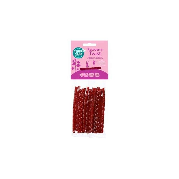 TERRASANA Regaliz Twits Frambuesa Bio Vegan 75 Gr