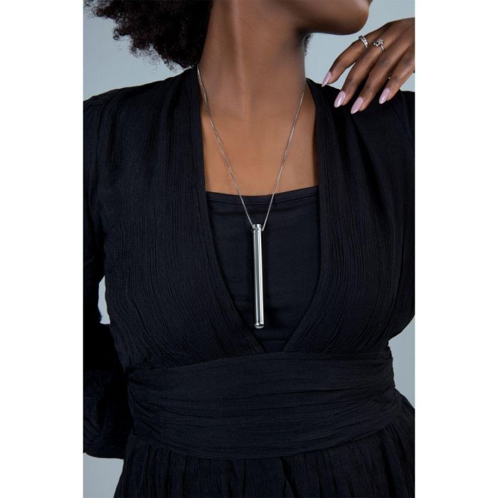 Bala Vibradora Le Wand Necklace Colgante Plateado 2 Bala Vibradora Le Wand Necklace Colgante Plateado 2