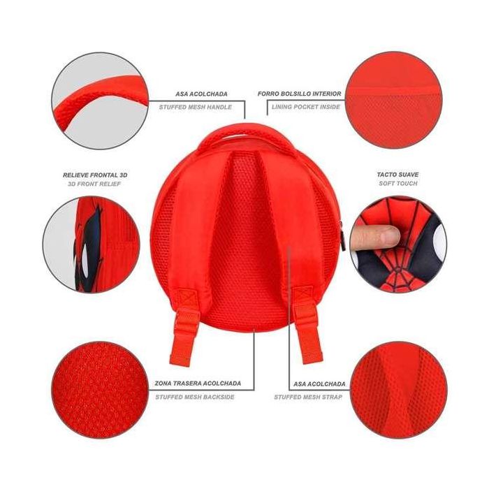 Karactermania Mochila Spiderman Emoji Send 9x20x5cm 2