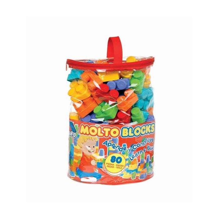 Molto Bolsa Construccion Roja con 80 Piezas 2