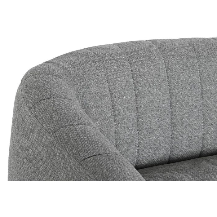 Sofá DKD Home Decor Negro Gris Espuma Madera Metal Terciopelo Scandi 129 x 75 x 73 cm 5 Sofá DKD Home Decor Negro Gris Espuma Madera Metal Terciopelo Scandi 129 x 75 x 73 cm 5