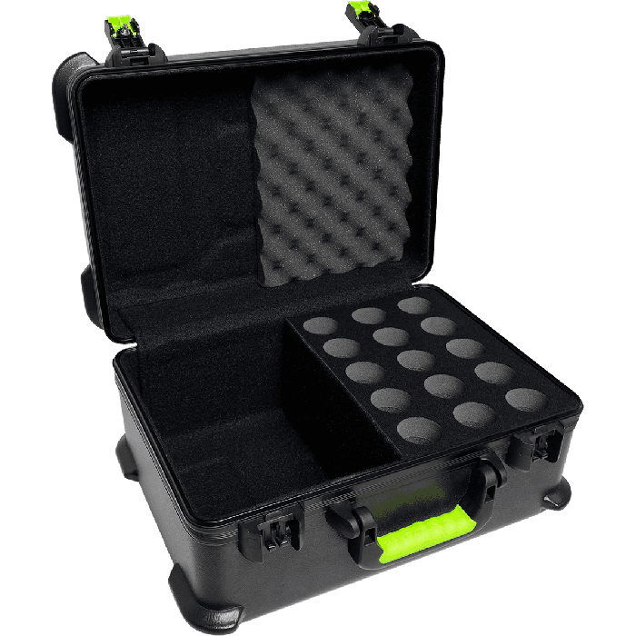 SBG Estuche de Transporte para 15 Micrófonos de Polietileno con Cierre TSA 4