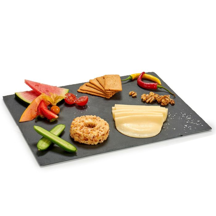 Kinvara Tabla de Pizarra Negra para Aperitivos 40x30 cm (10 Unidades) 2