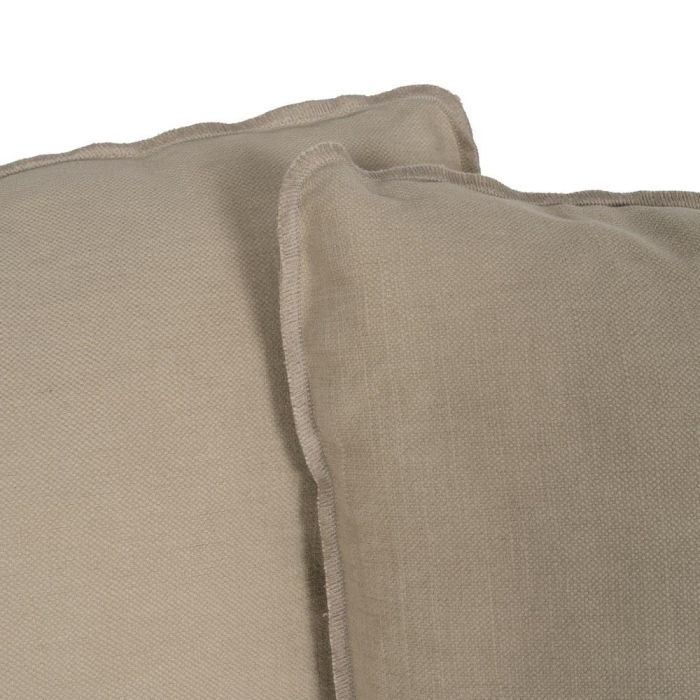 Sofá 3 Plazas Beige Tejido-Madera 216 X 94 X 93 cm