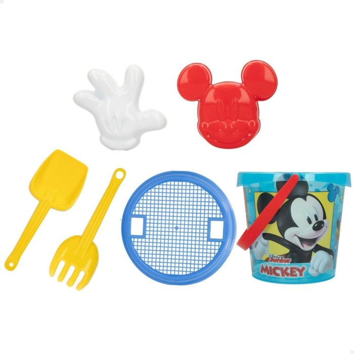 Set de Juguetes de Playa Mickey Mouse Ø 18 cm (16 Unidades) 2