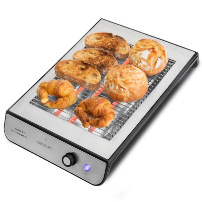 Cecotec Turbo EasyToast Inox 6 900 W Negro, Plata Cecotec Turbo EasyToast Inox 6 900 W Negro, Plata