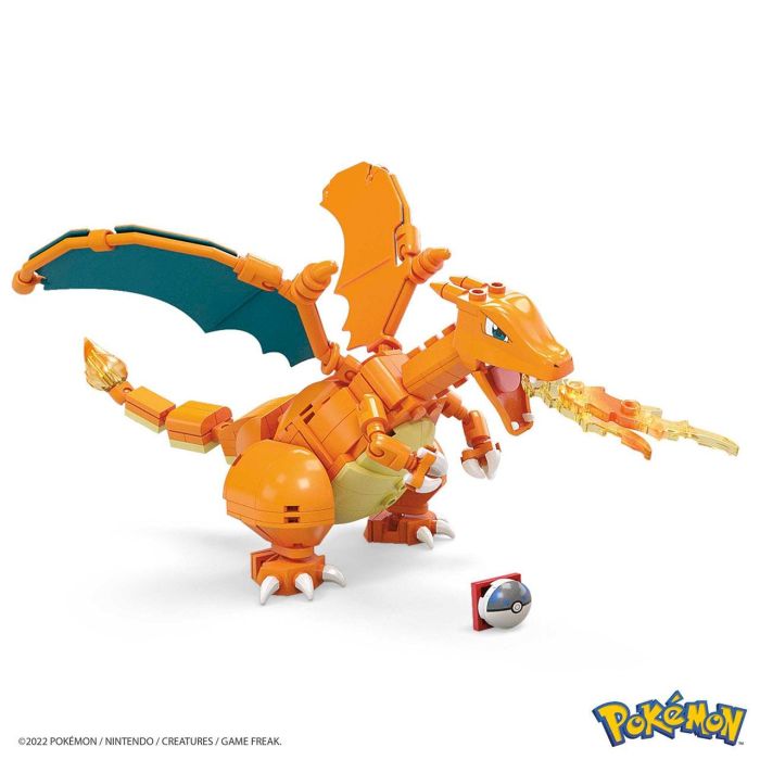 Mega Construx Gwy77 Set de Construcción Pokémon Charizard Figura Articulada con Alas y Fuego 222 Piezas +10cm +8 Años 1 Mega Construx Gwy77 Set de Construcción Pokémon Charizard Figura Articulada con Alas y Fuego 222 Piezas +10cm +8 Años 1