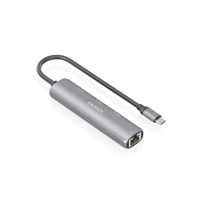 Hub USB Tipo-C Aisens ASUC-4P038-GR/ 1xUSB Tipo-C/ 2xUSB/ 1xRJ45/ Gris 1 Hub USB Tipo-C Aisens ASUC-4P038-GR/ 1xUSB Tipo-C/ 2xUSB/ 1xRJ45/ Gris 1