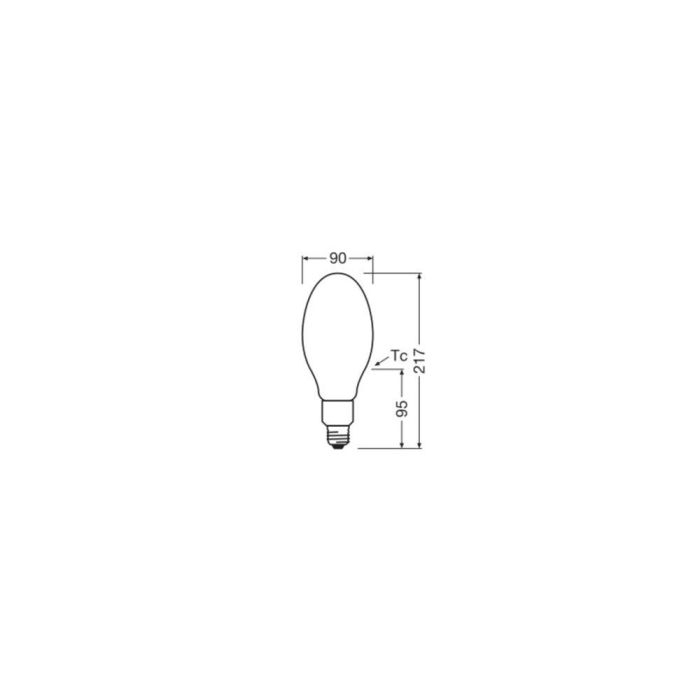 LEDVANCE LVE-4099854071812 Bombilla LED E27 24W 3600Lm 2700K Blanco Cálido IP65 360º - Sustituto HQL Exterior, Elipsoide 1