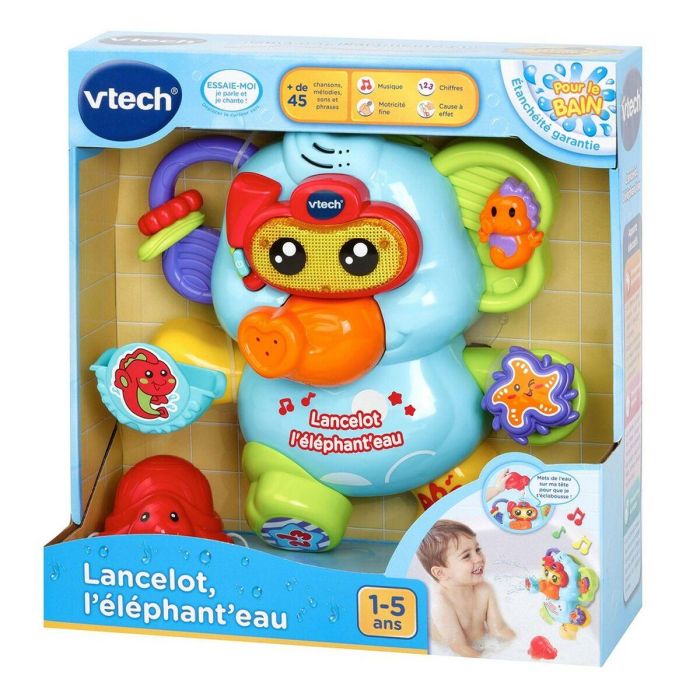 VTECH BABY Lancelot, el Elephant'eau: Juguete de Baño Interactivo, Adorable Elefante que Rocía Agua para Niños y Niñas 1-5 años 3 VTECH BABY Lancelot, el Elephant'eau: Juguete de Baño Interactivo, Adorable Elefante que Rocía Agua para Niños y Niñas 1-5 años 3