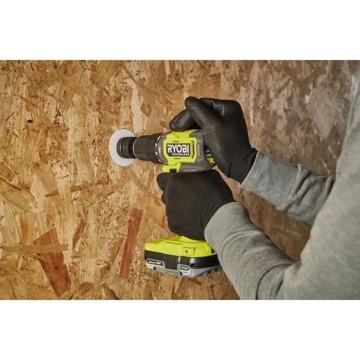 RYOBI - Taladro-destornillador de impacto BRUSHLESS 18V ONE+ 54 Nm - 2 baterías 4 y 2 Ah, cargador y bolsa de transporte - RPD18BL1-2C42S 1