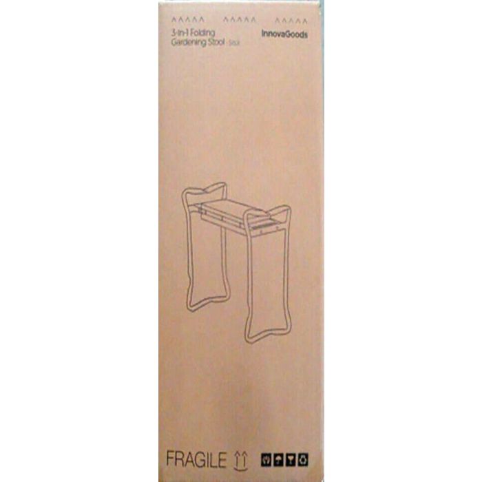 Inde Banco de Jardinería Plegable con Bolsa para Herramientas 58 x 27 x 12 cm 13