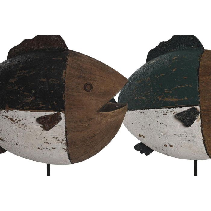 DKD Home Decor Figura Decorativa de Pez Estilo Antique Madera Paulownia Multicolor 8x26x18 cm (Pack de 2 Unidades) Diseño Surtido 1 DKD Home Decor Figura Decorativa de Pez Estilo Antique Madera Paulownia Multicolor 8x26x18 cm (Pack de 2 Unidades) Diseño Surtido 1