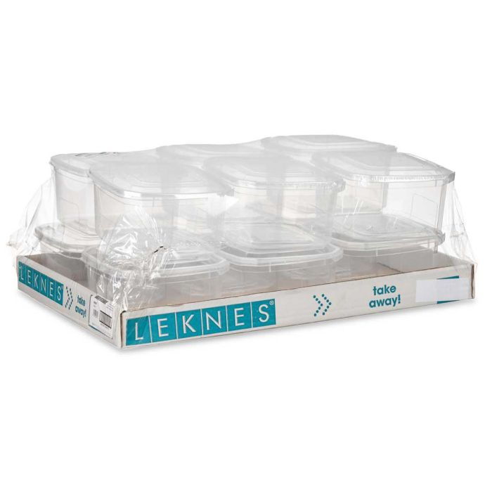 Fiambrera Plastico Rectangular 1000Ml Leknes 14X8CM (12 Unidades) 2 Fiambrera Plastico Rectangular 1000Ml Leknes 14X8CM (12 Unidades) 2