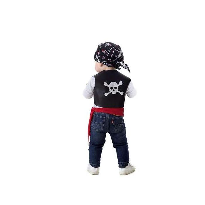 Disfraz bebe pirata pañuelo chaleco piel 1-2 años 1 Disfraz bebe pirata pañuelo chaleco piel 1-2 años 1