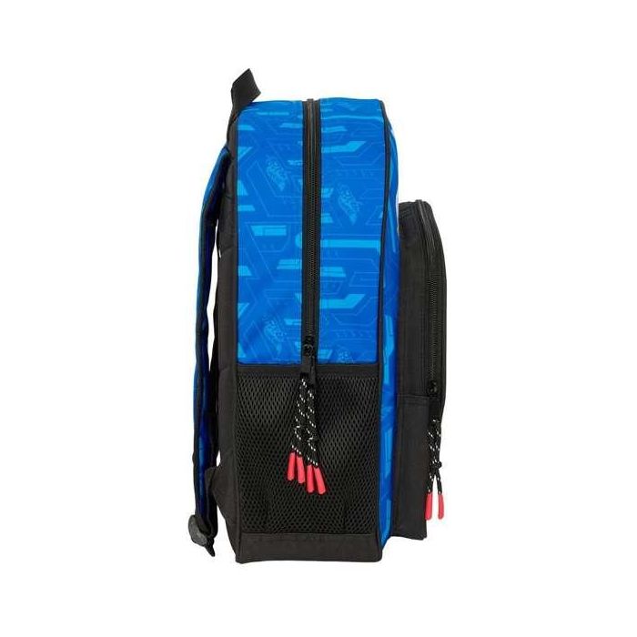 Mochila Escolar Hot Wheels Let's race Azul Negro 32 x 38 x 12 cm 2 Mochila Escolar Hot Wheels Let's race Azul Negro 32 x 38 x 12 cm 2