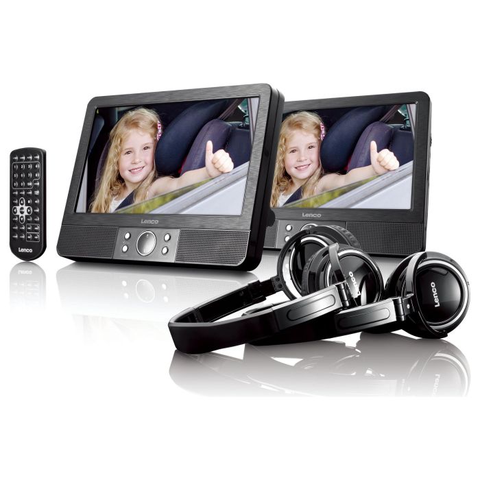 Lenco MES-415 Reproductor de DVD Portátil Negro 9" TFT 16:9 1