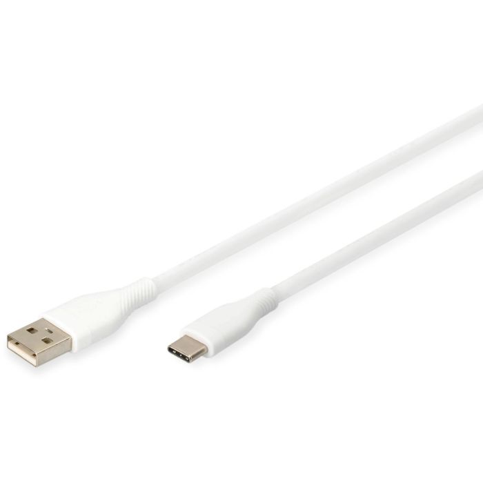 DIGITUS USB 2.0 Kabel Typ C -A Silikon St/St 1m weiß 0 DIGITUS USB 2.0 Kabel Typ C -A Silikon St/St 1m weiß 0