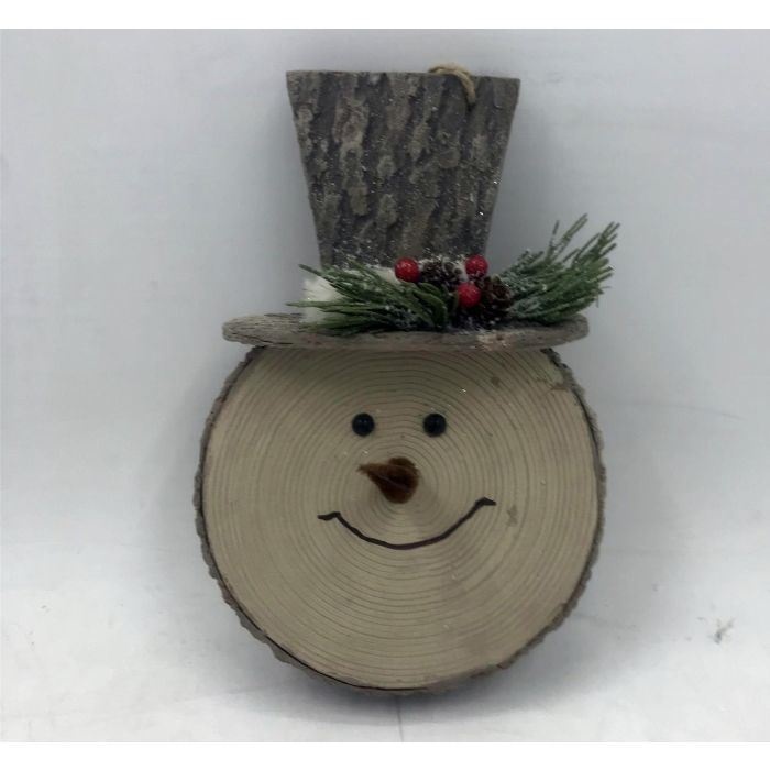 DKD Home Decor Decoración Colgante de Navidad Alpina con forma de Muñeco de Porexpan (4 Unidades) 8x31x14 cm