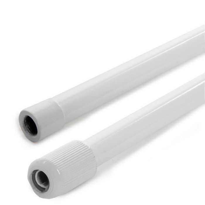 Barra Suspensión Extensible Carril Focos LED 75 ► 150Cm - Blanco 2 Barra Suspensión Extensible Carril Focos LED 75 ► 150Cm - Blanco 2