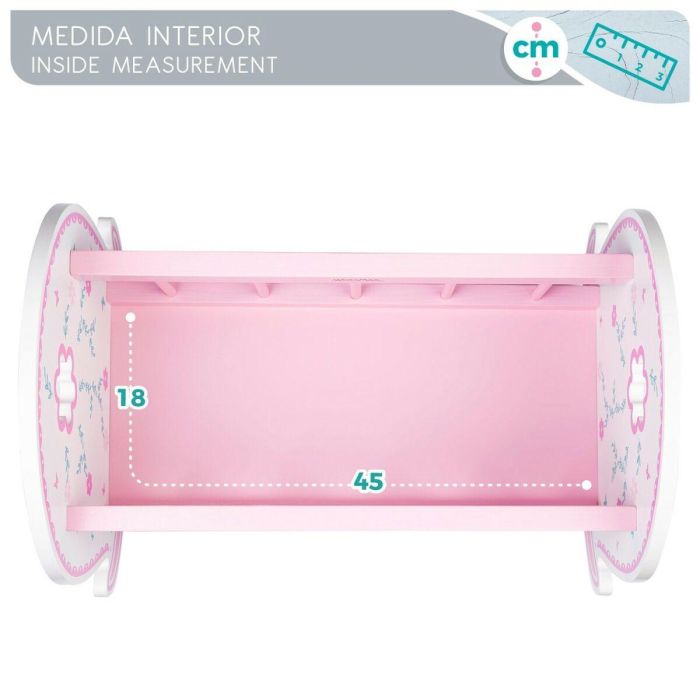 Cuna para Muñecas Woomax 2 Unidades 47 x 35 x 35 cm 2 Cuna para Muñecas Woomax 2 Unidades 47 x 35 x 35 cm 2