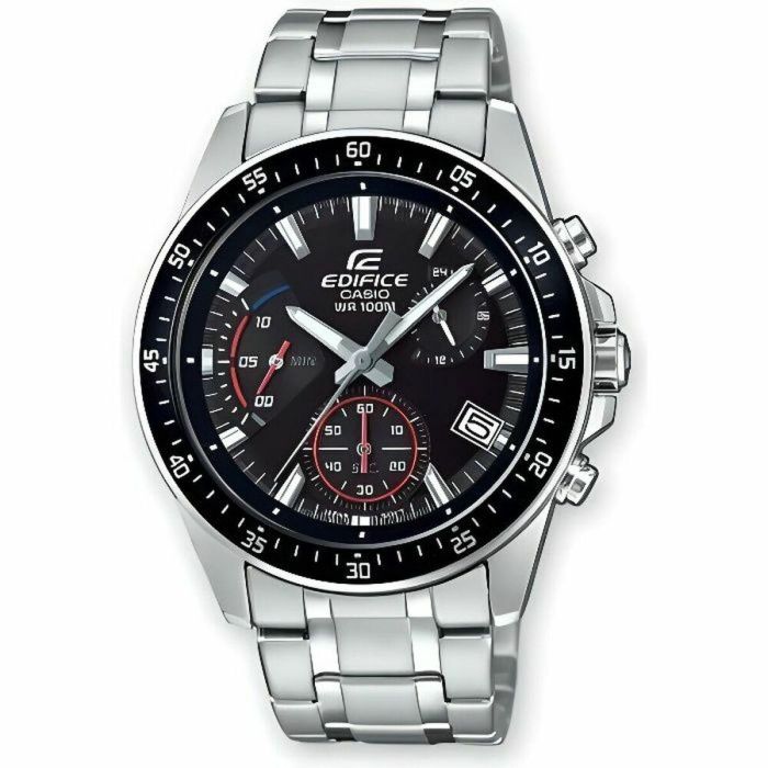 Casio Reloj de Pulsera Acero Inoxidable con Recubrimiento Neobrite, Indicación de Fecha, Cristal Mineral y Resistencia al Agua 10 Bares