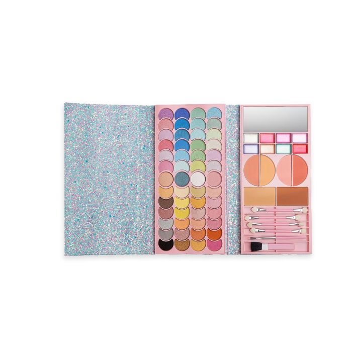 Martinelia 85440 Cartera Maquillaje Mermaid Dreams Let's Be Mermaids 52 Sombras, 8 Lip Glosses, 6 Rubores/Bronceadores, 4 Aplicadores, 2 Brochas 2