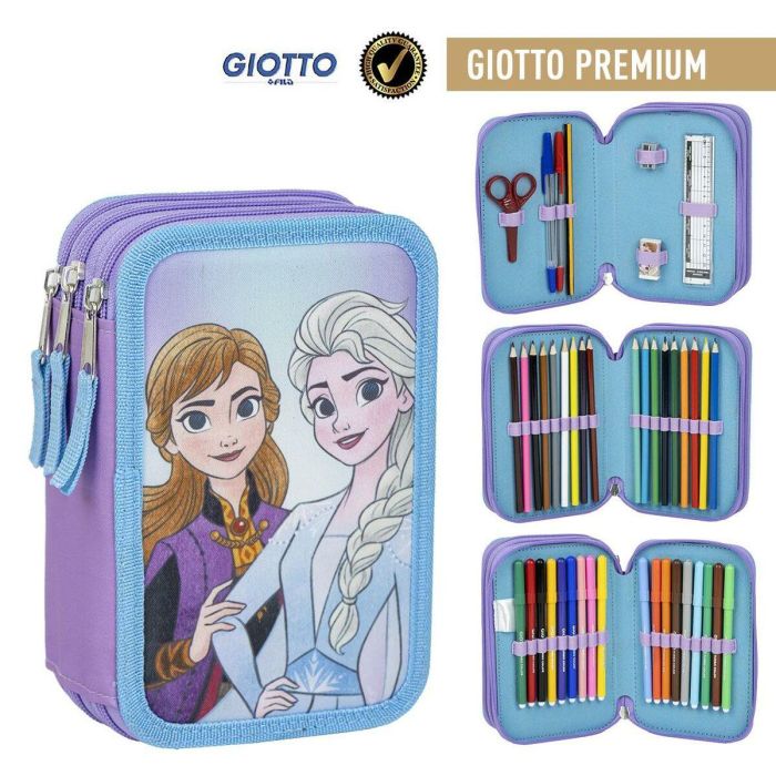 Plumier con accesorios giotto frozen 12.5 x 6.5 x 19.5 cm 3