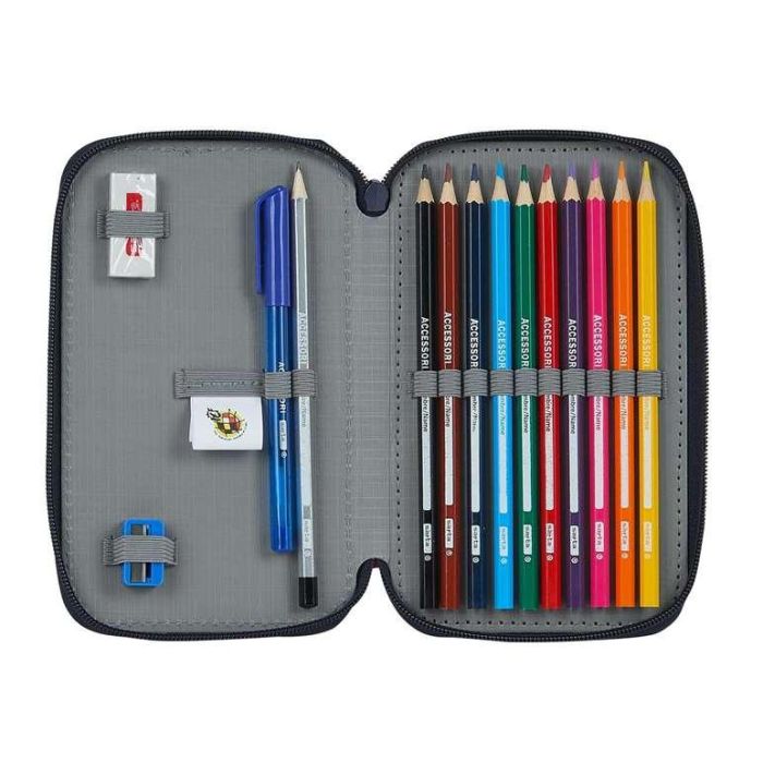 Safta Estuche Escolar Oficial Plumier Doble Pequeño Infantil 28 Piezas Selección Española de Fútbol 4 Safta Estuche Escolar Oficial Plumier Doble Pequeño Infantil 28 Piezas Selección Española de Fútbol 4
